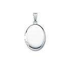 PicturesOnGold Sterling Silver Plain Childrens Oval Locket 