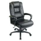 office star deluxe high back adjustable executive leather chair black