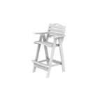   Recycled Earth Friendly Cape Cod Outdoor Patio Bar Chair   White