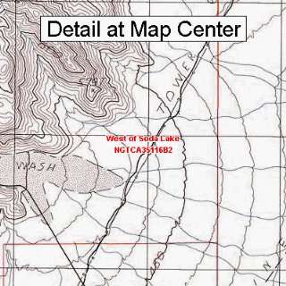  USGS Topographic Quadrangle Map   West of Soda Lake, California 