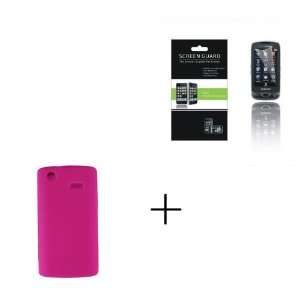 com SAMSUNG CAPTIVATE I897 Hot Pink Clear Gel Soft Skin Case + Screen 