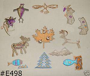 12PCS~SOUTHWESTERN~IRON ON EMBROIDERY APPLIQUES  