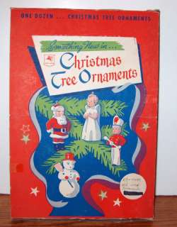 Vintage Tavern Candles Wax Christmas Tree Ornaments Original Box 1950 