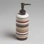 Cannon Eastside Stripe Red Lotion Dispenser