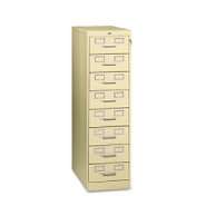 Tennsco Eight Drawer Multimedia/Card File Cabinet 