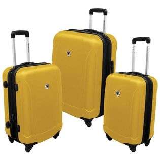Travelers Choice TC3100Y 3 Piece Auckland Expandable Hardshell Spinner 