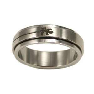   Steel Spinning Salamander Ring   Size 11   (width 6 mm ) Jewelry