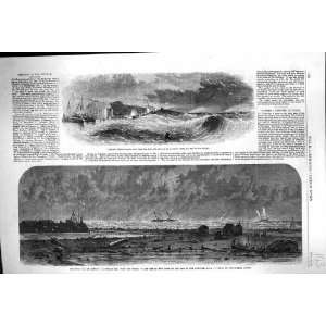  1862 Southwold Life boat Rescue Ship Civil War America 