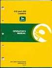 John Deere 410 420 Loader OMW44978 OPERATOR MANUAL(H31)