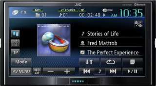 New JVC KW AV70BT Bluetooth Enabled Double DIN DVD/CD Player w/ 7 