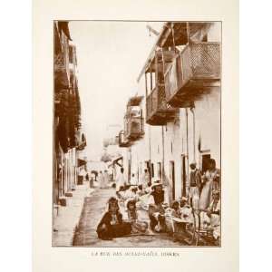  1910 Print La Rue des Ouled Nails Street Biskra Algeria 