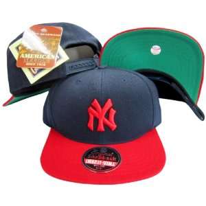   Yankees Navy/Red Two Tone Plastic Snapback Adjustable Snap Back Hat