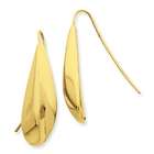 Jewelry Adviser earrings 14k Leaf Like Drop Wire Earrings