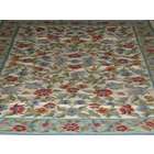 MDS Crewel Rug Floral Vine Garden Multi Chain Stitched Wool Rug (4X6FT 