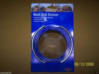 SINK STRAINER METAL LARGE STAINLESS STEEL NEW NOC  
