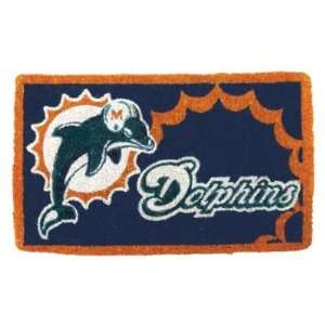 Welcome Mat Bleached Miami Dolphins 