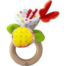 Eco Friendly Flower Ring Rattle   Wonderworld   