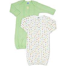 Gerber 2 Pack Cotton Gown   Green   Gerber Childrenswear   Babies R 