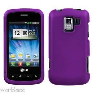 LG Enlighten Q Optimus Slider VS700 LS700 Hard Case Cover Purple 