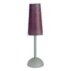 Lite Source LS 3725PURP Rock Candy Accent Table Lamp, Silver with 