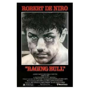  Movie Posters 26.5W by 39.75H  Raging Bull CANVAS Edge 