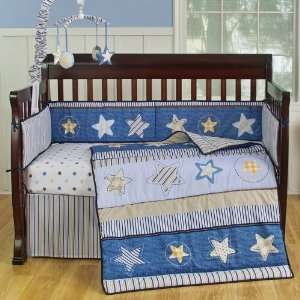  Sumersault Starry Night 6 Piece Crib Bedding Set Baby