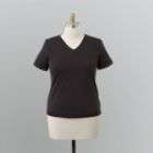   and feels v neck short sleeves cotton blend machine washable imported