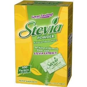  Stevia With Fiber Packets 100 by Good and Natural Health 