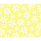 SheetWorld Round Crib Sheets   Pastel Yellow Floral Woven   Made In 