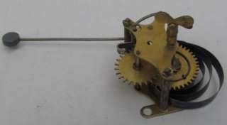 Antique TERRY CLOCK CO. Gingerbread Clock Movement, Dial, Pendulum 