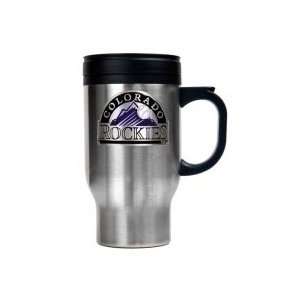  Colorado Rockies 16oz Stainless Steel Logo Travel Mug 