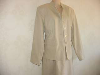New ~~~ J G HOOK dress suit Solid Beige Linen ~~ 16/16W  