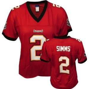 Chris Simms Tampa Bay Buccaneers Womens Red Replica NFL Jersey 