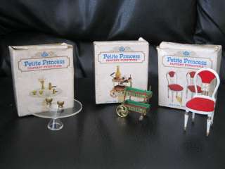 Vintage Miniature Dollhouse Furniture LOT IDEAL MARX RENWAL  