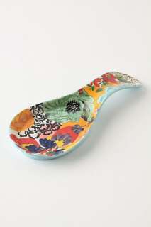 Painted Amaryllis Spoon Rest   Anthropologie