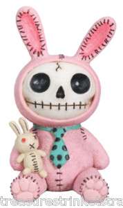 Furry Bones Pink Bun Bun Bunny Skeleton Animal Figurine  