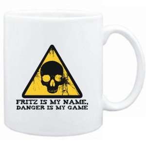 Mug White  Fritz is my name, danger is my game  Male Names  