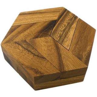 Hexagon Puzzle  Wood Brain Teasers Wooden Puzzles  