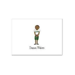 African American Football Boy Thank You Note Health 