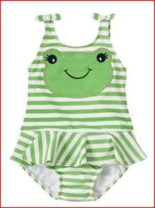 NWT Gymboree Flower Showers Frog One Piece Swimsuit  
