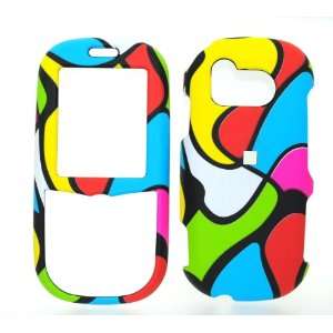 Colorful Swirl Rubberized Snap on Hard Skin Shell Protector Cover Case 