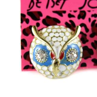 New Cute Betsey Johnson Owl Earrings Stud 499  