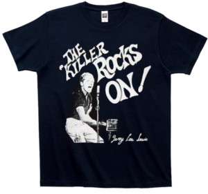 Killer Rocks ON Jerry Lee Lewis black t shirt  