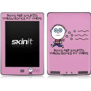  Skinit Throw Rocks at Boys Vinyl Skin for Kindle Touch 