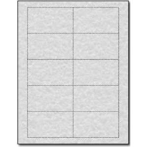  Grey Parchment 65lb Business Cards   25 Sheets / 250 