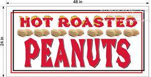 HOT ROASTED PEANUT BANNER COLOR NEW PEANUTS  
