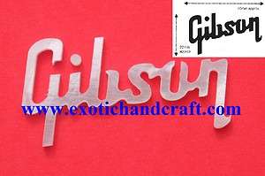 2pcs white mother of pearl shell gibson logo inlay headstock premium 