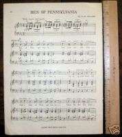 UNIVERSITY OF PENNSYLVANIA Song 45 Men of Pennsylvania  