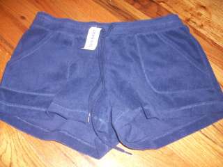 NWT WOMENS OLD NAVY INTIMATES BLUE TERRY SHORTS S M  