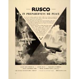  1941 Ad RUSCO Aero Products Safety Belts Jack Coggins 